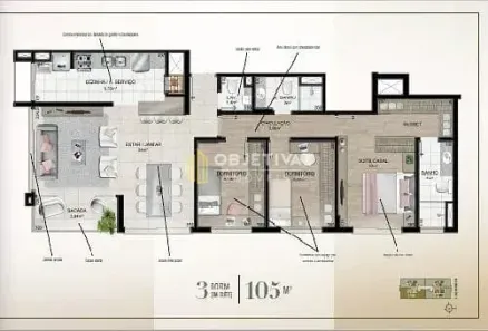 Apartamento com 3 Quartos à venda, 211m² no Menino Deus, Porto Alegre