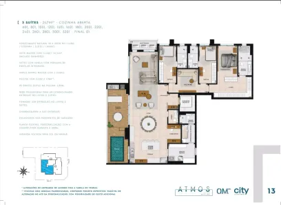 Apartamento com 3 Quartos à venda, 247m² no Setor Marista, Goiânia