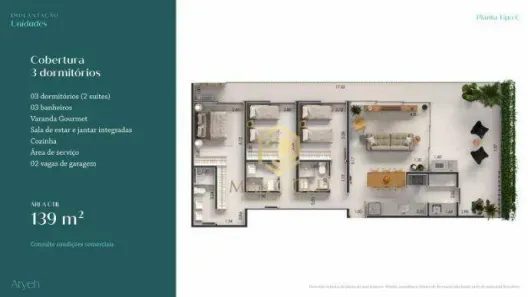 Apartamento com 3 Quartos à venda, 139m² no Acaraú, Ubatuba