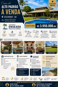 Casa de Condomínio com 4 Quartos à venda, 444m² no Itacimirim (Monte Gordo), Camaçari