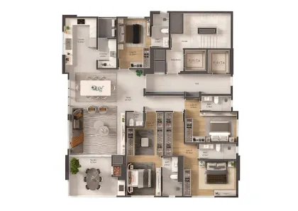 Apartamento com 4 Quartos à venda, 190m² no Meia Praia, Itapema