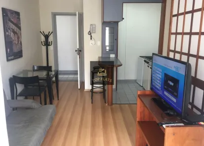 Flat com 1 Quarto para alugar, 35m² no Moema, São Paulo