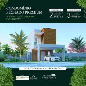 Casa de Condomínio com 2 Quartos à venda, 116m² no Sítios Santa Luzia, Aparecida de Goiânia