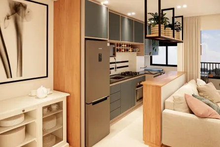 Apartamento com 2 Quartos à venda, 47m² no Vila Humaitá, Santo André