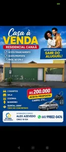 Casa com 2 Quartos à venda, 48m² no Residencial Nova Canaã, Cuiabá