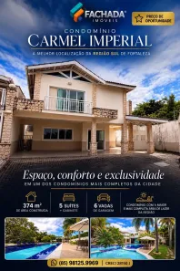 Casa de Condomínio com 5 Quartos à venda, 374m² no Cambeba, Fortaleza