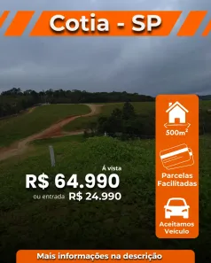 Lote/Terreno à venda, 500m² no Brotas(Caucaia do Alto), Cotia