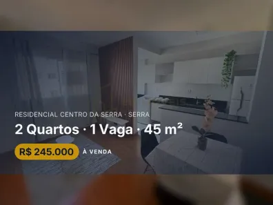Apartamento com 2 Quartos à venda, 45m² no Residencial Centro da Serra, Serra