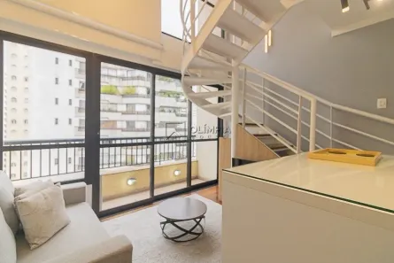 Apartamento com 1 Quarto para alugar, 54m² no Jardim Paulista, São Paulo