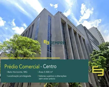 Prédio Comercial à venda, 5500m² no Centro, Belo Horizonte