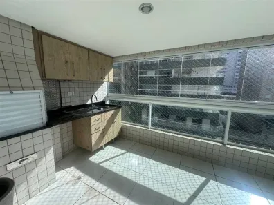 Apartamento com 3 Quartos para alugar, 140m² no Canto do Forte, Praia Grande