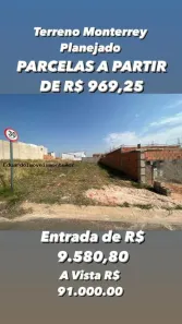 Lote/Terreno à venda, 160m² no Parque Residencial Terras de Yucatan, Monte Mor