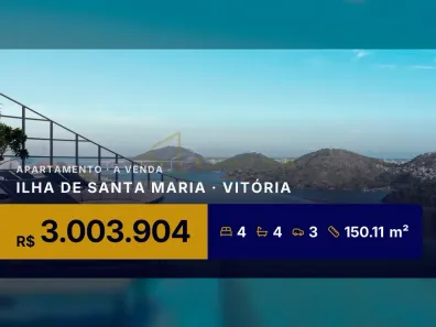 Apartamento com 4 Quartos à venda, 150m² no Ilha de Santa Maria, Vitória