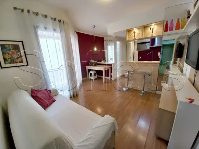 Flat com 1 Quarto para alugar, 42m² no Indianópolis, São Paulo