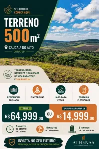 Lote/Terreno à venda, 500m² no dos Mendes (Caucaia do Alto), Cotia