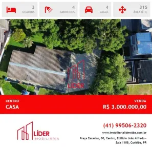 Casa com 3 Quartos à venda, 315m² no Centro, Colombo