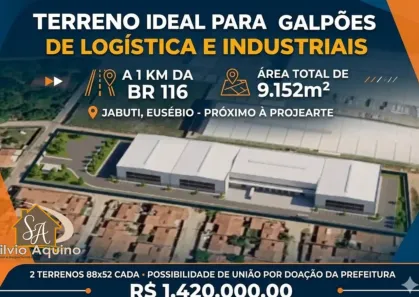 Lote/Terreno à venda, 9152m² no Jabuti, Eusébio