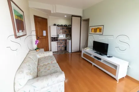 Flat com 1 Quarto para alugar, 34m² no Paraíso do Morumbi, São Paulo