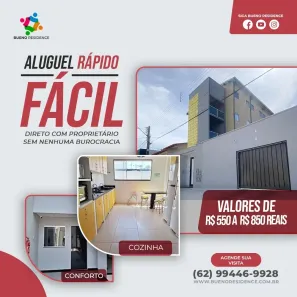 Kitnet com 1 Quarto para alugar, 33m² no Setor Sol Nascente, Goiânia