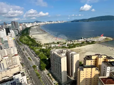 Apartamento com 3 Quartos para alugar, 132m² no José Menino, Santos