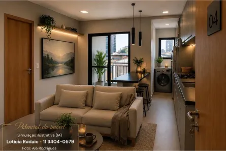 Apartamento com 2 Quartos à venda, 45m² no Vila Gomes Cardim, São Paulo
