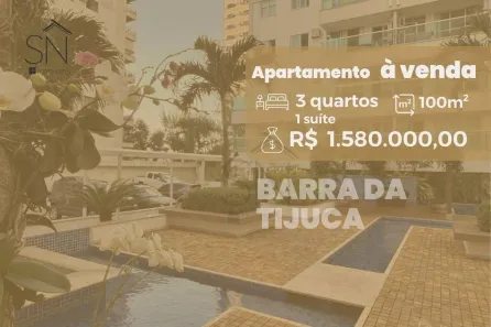 Apartamento com 3 Quartos à venda, 100m² no Barra da Tijuca, Rio de Janeiro