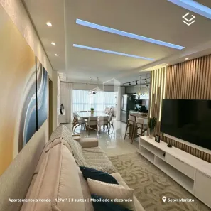 Apartamento com 3 Quartos à venda, 130m² no Setor Marista, Goiânia