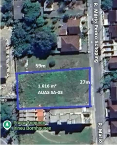 Lote/Terreno à venda, 1616m² no Vila Nova, Joinville