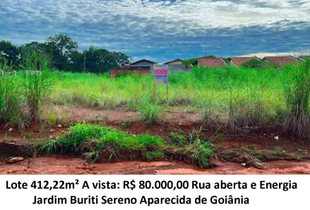Lote/Terreno à venda, 412m² no Jardim Buriti Sereno, Aparecida de Goiânia
