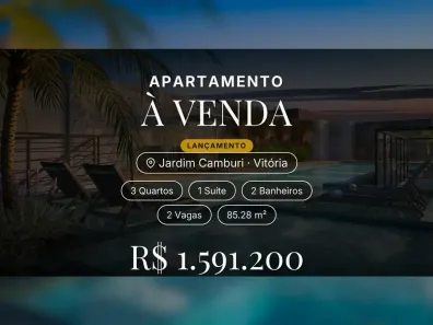Apartamento com 3 Quartos à venda, 85m² no Jardim Camburi, Vitória