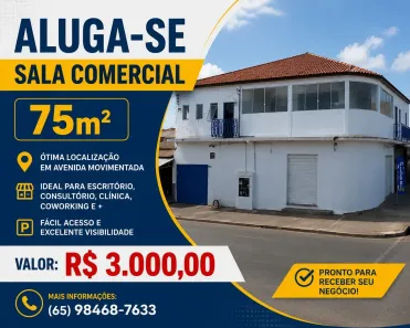 Ponto Comercial para alugar, 75m² no Morada da Serra, Cuiabá