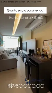 Apartamento com 1 Quarto à venda, 51m² no Horto Florestal, Salvador