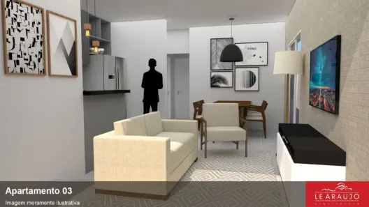 Apartamento com 2 Quartos à venda, 60m² no Residencial Morada das Acácias, Limeira