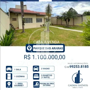 Casa com 3 Quartos à venda, 300m² no Parque das Araras, Sinop