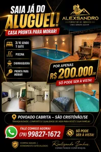 Casa com 3 Quartos à venda, 160m² no Eduardo Gomes, São Cristóvão