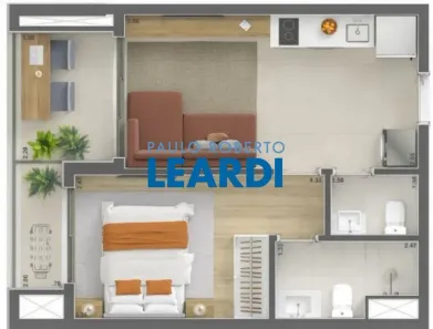 Apartamento com 1 Quarto à venda, 39m² no Cidade Monções, São Paulo