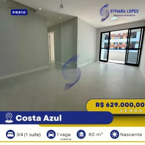 Apartamento com 3 Quartos à venda, 80m² no Stiep, Salvador