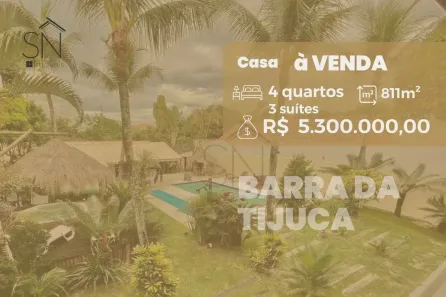 Casa de Condomínio com 4 Quartos à venda, 811m² no Barra da Tijuca, Rio de Janeiro