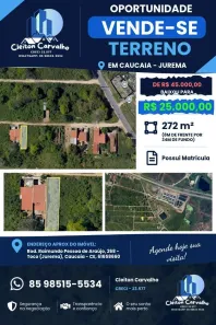 Lote/Terreno à venda, 272m² no Nova Metrópole (Jurema), Caucaia