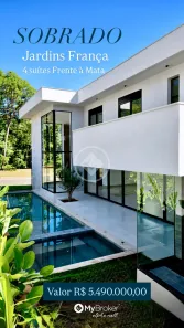 Casa de Condomínio com 4 Quartos à venda, 390m² no Jardins França, Goiânia