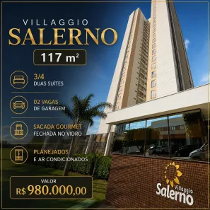 Apartamento com 3 Quartos à venda, 117m² no Quilombo, Cuiabá