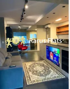 Flat com 1 Quarto para alugar, 55m² no Cidade Monções, São Paulo