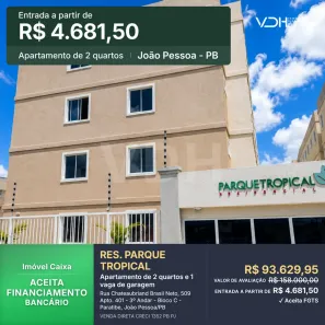Apartamento com 2 Quartos à venda, 48m² no Paratibe, João Pessoa