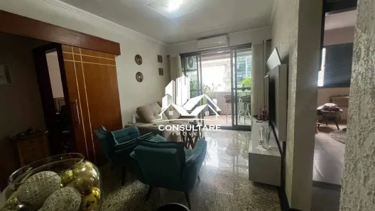 Apartamento com 3 Quartos para alugar, 133m² no Embaré, Santos