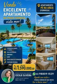 Apartamento com 3 Quartos à venda, 10m² no Ponta de Matos, Cabedelo