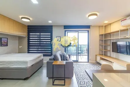 Apartamento com 1 Quarto para alugar, 45m² no Cerqueira César, São Paulo