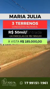 Lote/Terreno à venda, 253m² no Residencial Maria Júlia, São José do Rio Preto
