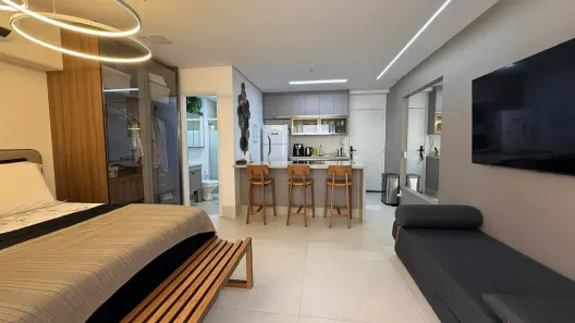 Apartamento com 1 Quarto para alugar, 42m² no Campo Belo, São Paulo