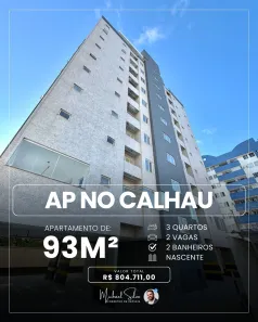 Apartamento com 3 Quartos à venda, 93m² no Calhau, São Luís