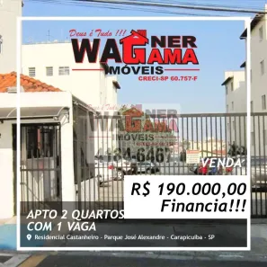 Apartamento com 2 Quartos à venda, 47m² no Parque José Alex André, Carapicuíba